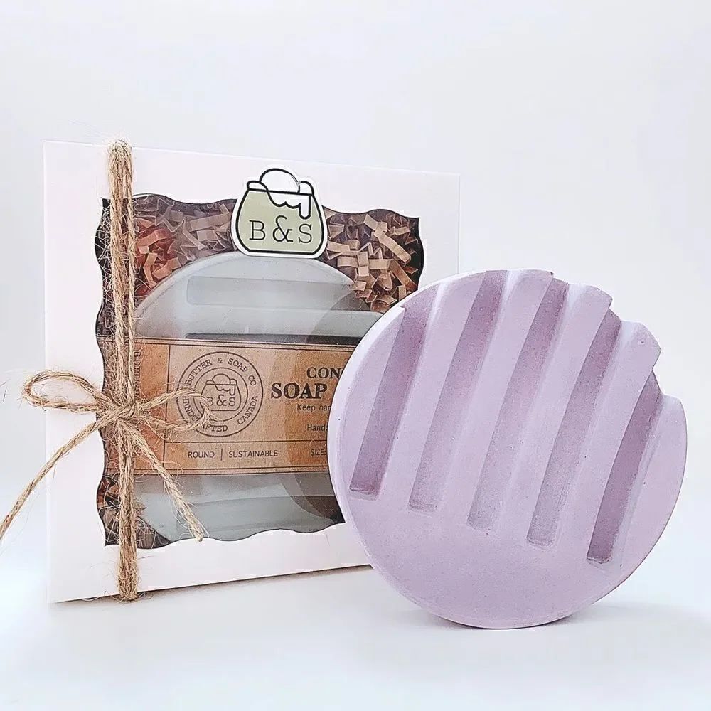 💜Concrete Soap Dish with gift box